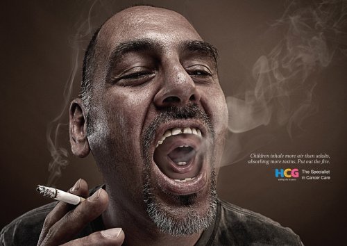 Плакаты с социальной рекламой против курения (12 шт)