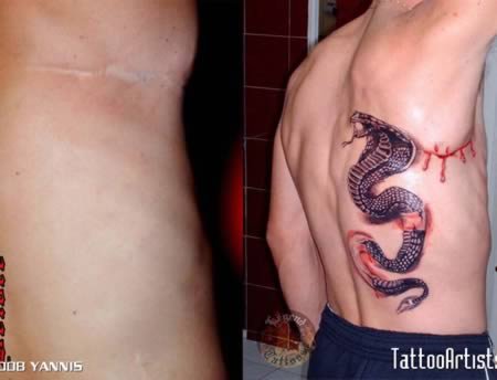12 Самых прикольных татуировок, сделанных чтобы замаскировать шрамы