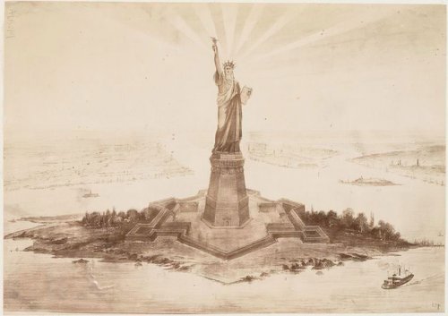 Редкие снимки, сделанные во время строительства статуи Свободы (11 шт)
