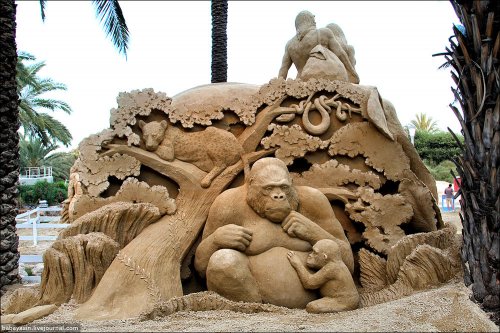 В Израиле стартовал фестиваль песчаных фигур "Сказки на песке" (20 фото)