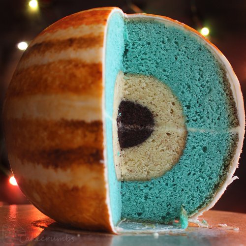 Удивительные торты в виде планет (15 фото + 1 видео)
