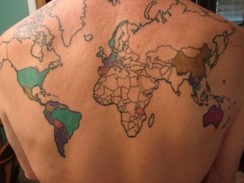 Татуировки для заядлых путешественников (38 фото)