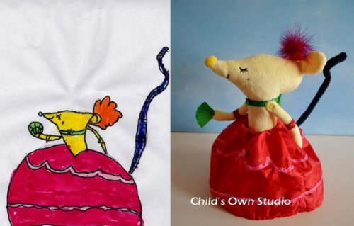 Мягкие игрушки, сшитые по детским рисункам (33 фото)