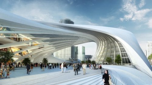 Проект вокзала в Мельбурне в футуристическом стиле (8 фото + видео)