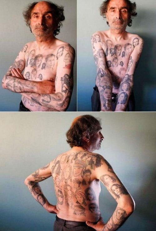Странные и уродливые татуировки (23 фото)