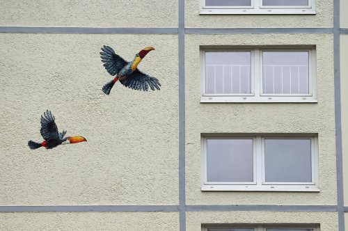Крупнейший в мире настенный рисунок создан в Берлине (25 фото)