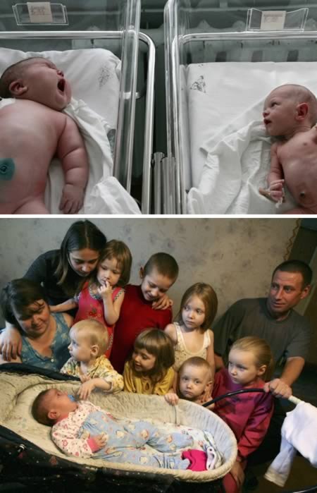 Самые крупные при рождении младенцы со всего мира
