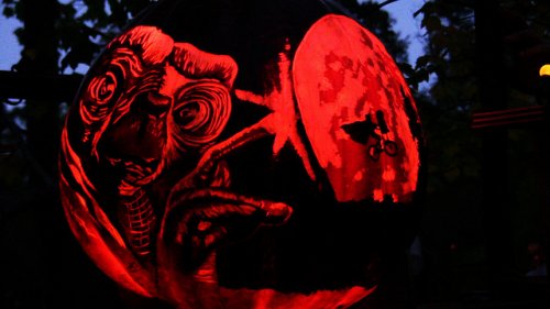 Тыквы-фонари на выставке в Провиденсе (25 фото)