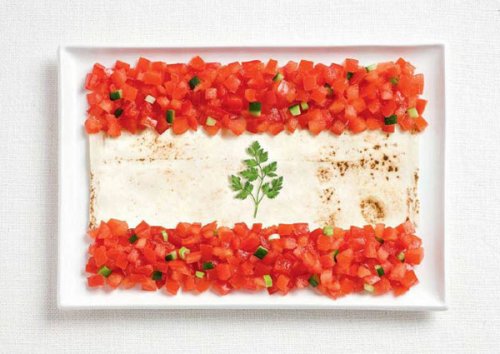 Национальные флаги из национальной еды (18 фото)
