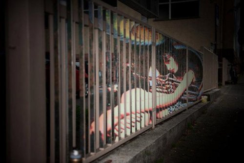 Скрытые рисунки дуэта уличных художников Zebrating (19 фото)