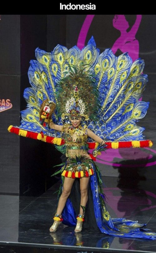 Участницы конкурса Мисс Вселенная 2013 в национальных костюмах (34 фото)