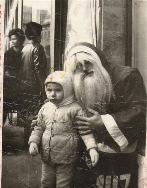 Жуткие и страшные Санта-Клаусы из прошлого (20 фото)