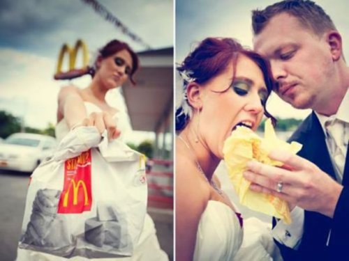 Свадьбы в ресторанах Макдональдс (24 фото)