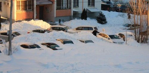 Снежный апокалипсис в Ростове-на-Дону (33 фото)