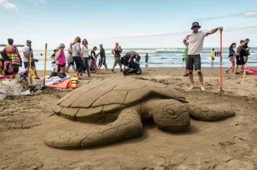 Песочные скульптуры на 3rd New Zealand Sandcastle Competition 2014 (17 фото)