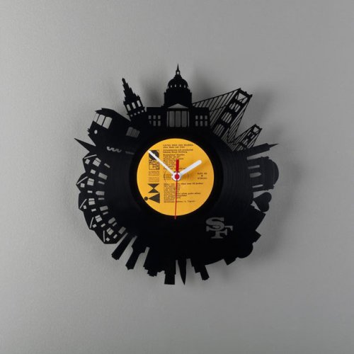 Виниловые часы от Павла Сидоренко (20 фото)