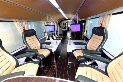 Троллейбусы класса люкс для королевской семьи Саудовской Аравии (8 фото)