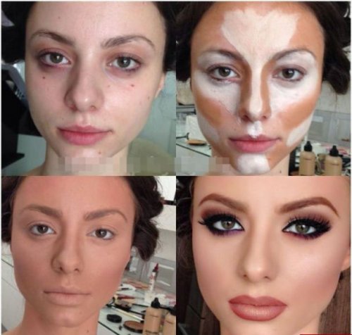 Невероятные преобразования с помощью макияжа (10 фото)