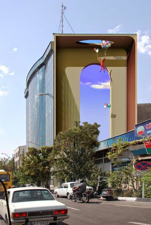 Удивительный стрит-арт иранского художника Мехди Гадианлу (19 фото)