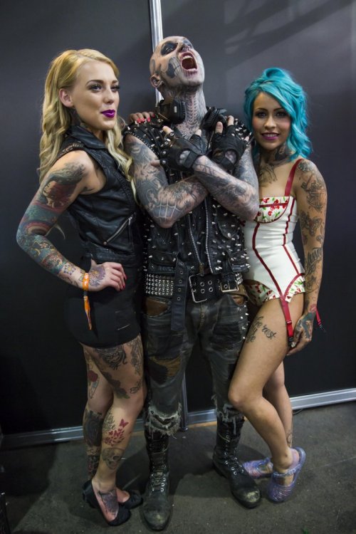 Участники и гости тату-выставки The Great British Tattoo Show-2014 (30 фото)