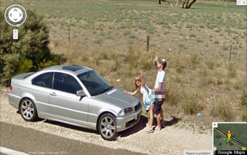 Несколько прикольных кадров с Google Street View (19 шт)