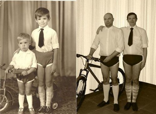 Сравнительные фотографии: из детства — в настоящее (17 шт)