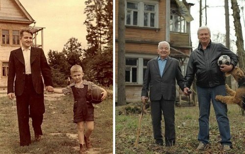 Сравнительные фотографии: из детства – в настоящее (22 фото)