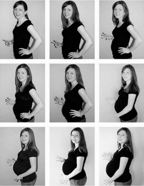 Несколько оригинальных идей, чтобы запечатлеть свою беременность (20 фото)