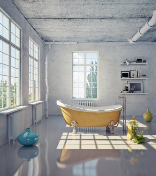 Роскошные и оригинальные ванны и ванные комнаты (19 фото)