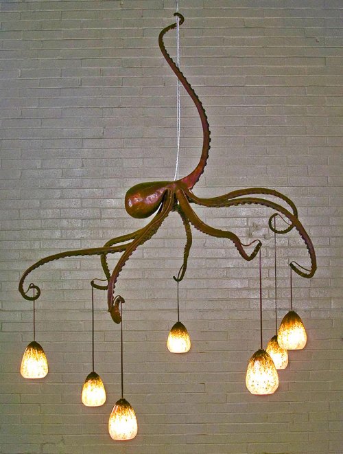 Дизайнерские идеи, вдохновлённые осьминогами (23 фото)