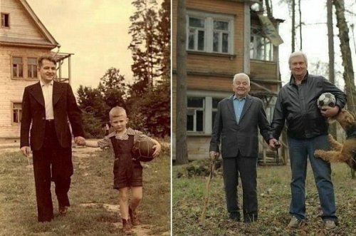 Сравнительные фотографии: из детства – в настоящее (20 фото)
