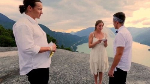 Свадьба на высоте (11 фото + видео)