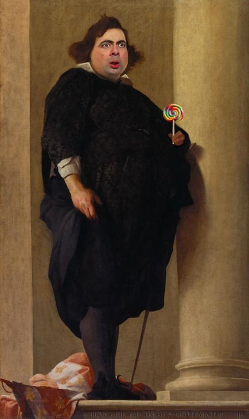 Роуэн Аткинсон на знаменитых картинах великих художников (16 фото)