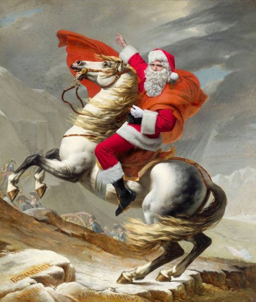 Санта-Клаус на картинах известных художников (19 фото)