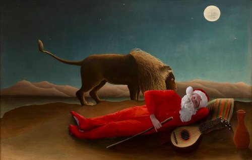 Санта-Клаус на картинах известных художников (19 фото)
