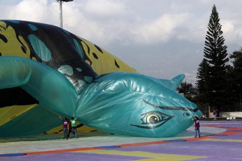 XIV-ый Солнечный фестиваль воздушных шаров в Колумбии (13 фото)