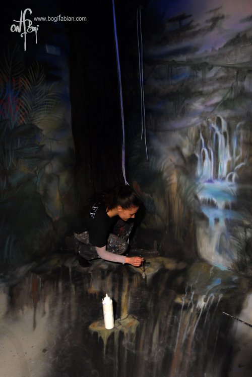 Настенная живопись Боджи Фабиан, превращающая комнаты в фантастические миры (20 фото)