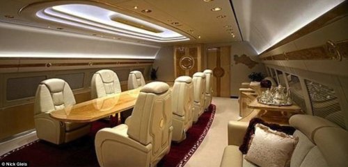 Самые невероятные роскошества в частных самолётах (9 фото)