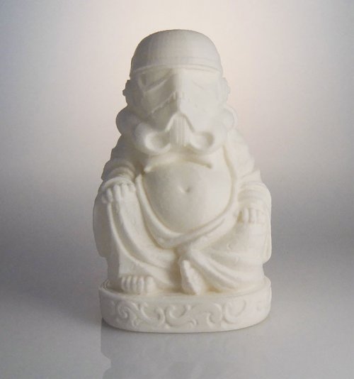 Супергерои в виде скульптур Будды, распечатанных на 3D-принтере (11 фото)