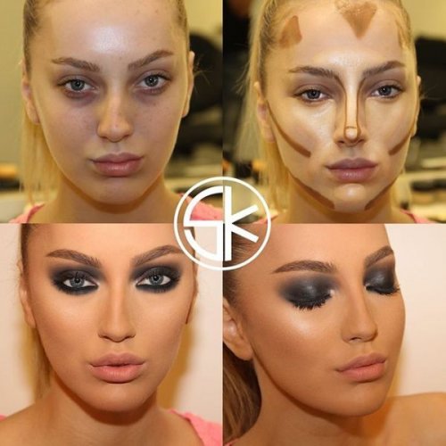 Как умело наложенный макияж меняет внешность (20 фото)