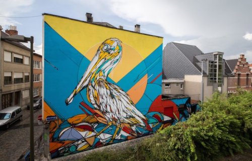 Стрит-арт бельгийского уличного художника Dzia (9 фото)