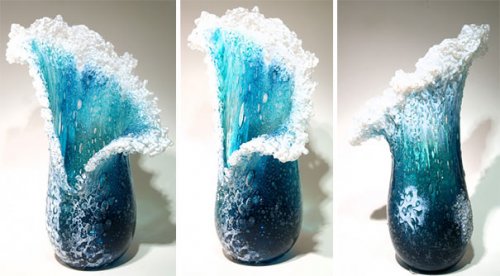 Морские волны в скульптурах Марши Блейкер и Пола ДеСоммы (15 фото)