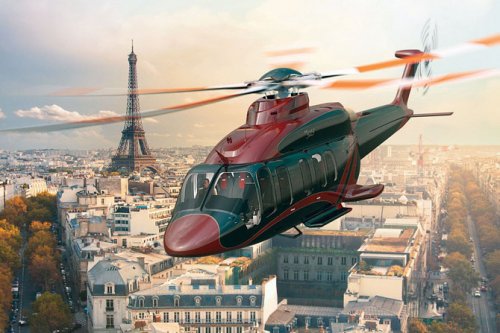 Вертолёт Bell 525 Relentless с роскошным интерьером (11 фото)