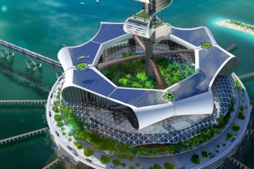 Уникальный эко-остров будущего Grand Cancun (13 фото)