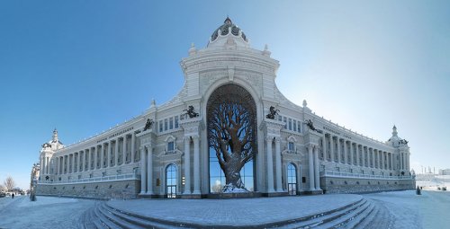 Впечатляющая архитектура Дворца земледелия в Казани (8 фото)