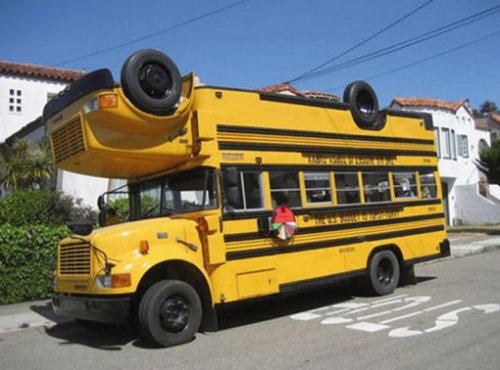 Необычные жёлтые школьные автобусы со всего света (10 фото)