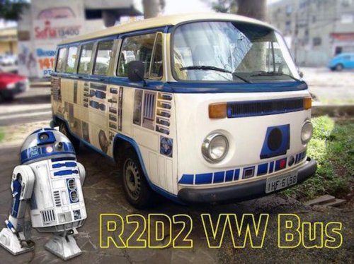 Микроавтобус Volkswagen с внешностью дроида R2-D2 (16 фото)