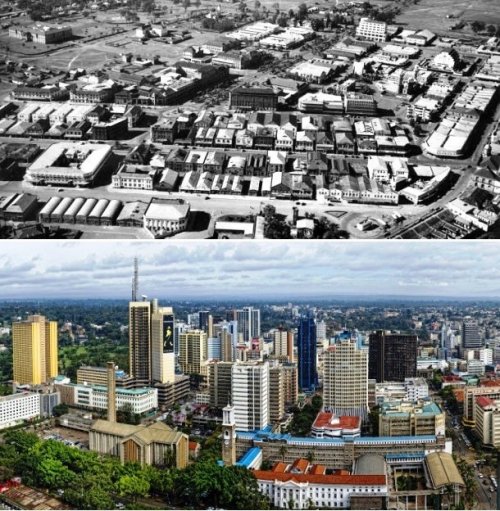 Топ-25: Фотографии городов из прошлого и настоящего, которые поразят ваше воображение