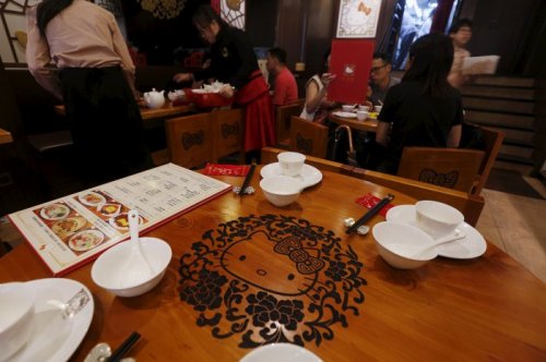Тематический ресторан Hello Kitty в Гонконге (16 фото)