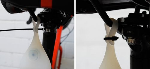Сигнальная лампа на велосипед в виде яичек (3 фото + видео)